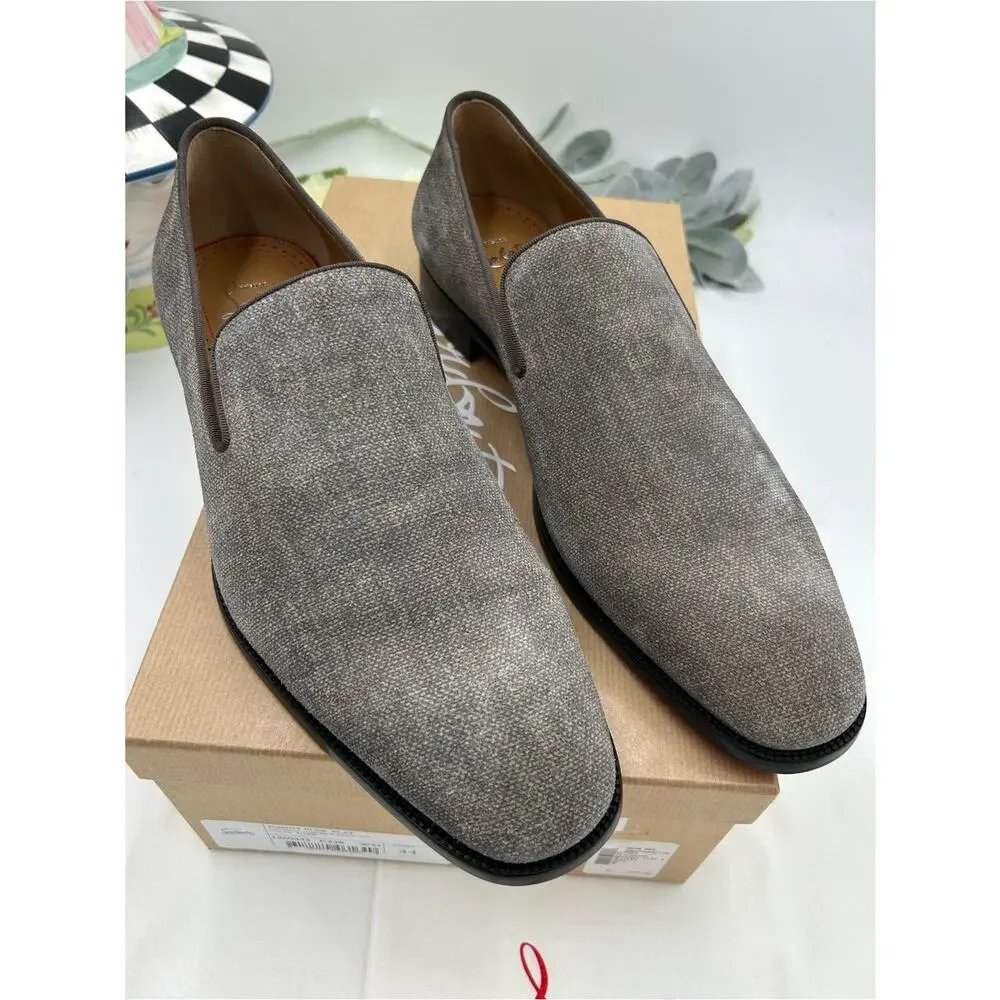 Men's Christian Louboutin Danny flex slip on loafers size 44 made in Italy